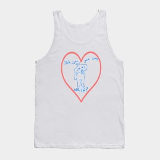 Kawaii Dog - did you just say walk? Tank Top